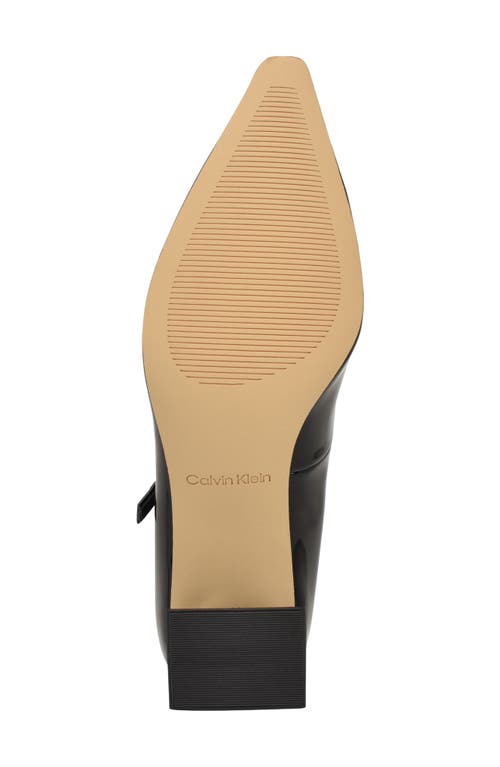Calvin Klein Naprina Pointed Toe Mary Jane Pump In Black