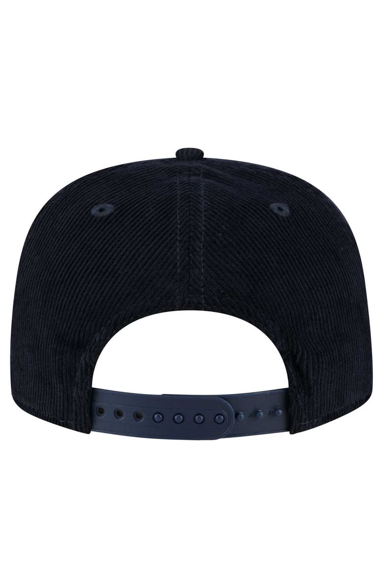 New Era Men's New Era  Navy California Angels Cooperstown Collection Full Circle Corduroy Golfer Adjustable Hat, Alternate, color, Navy