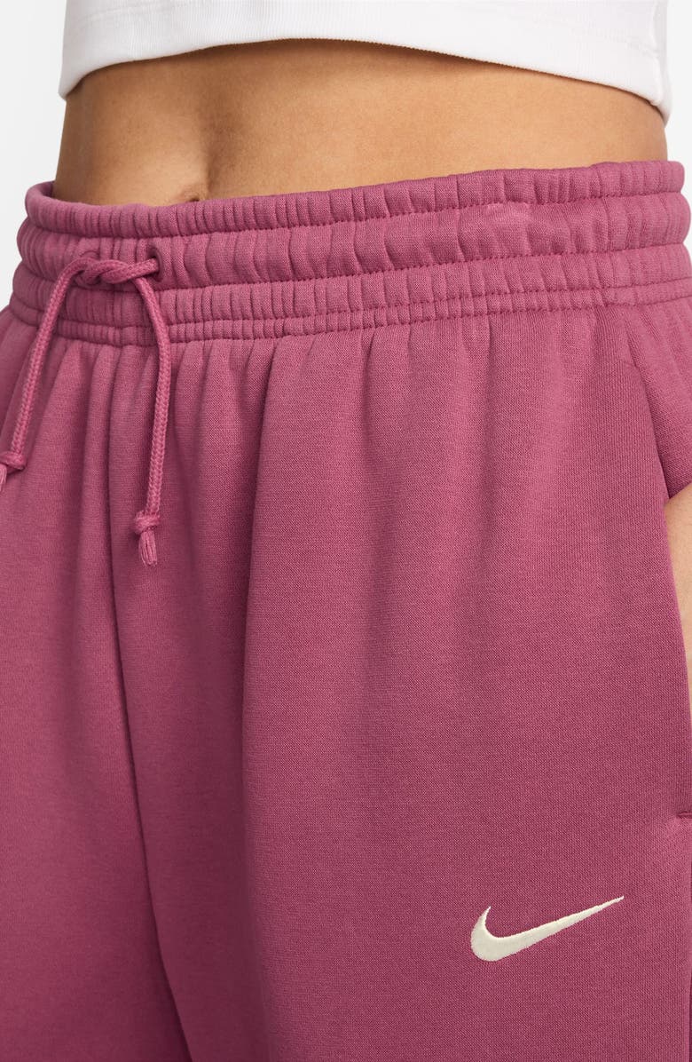 Nike Sportswear Phoenix Fleece High-Waisted Oversized Sweatpants, Alternate, color, Sweet Beet/ Sail