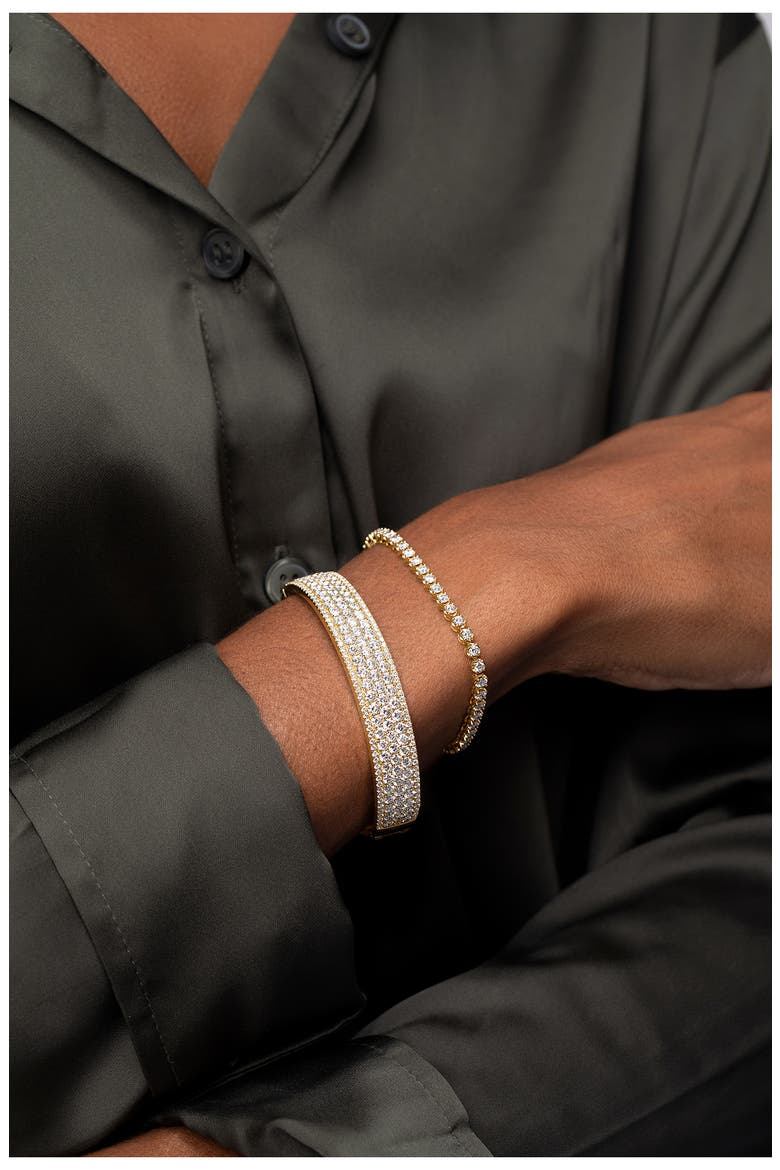 Audrey Diamond Tennis Bracelet (Nordstrom Exclusive), Alternate, color, 18K YELLOW GOLD