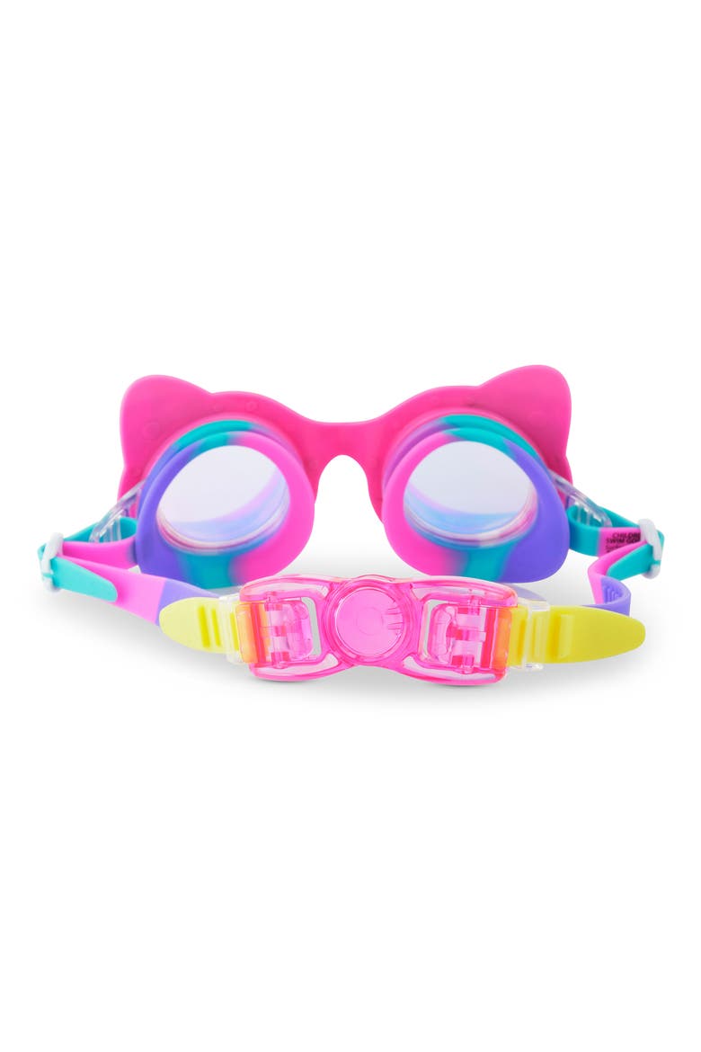 Kids' Kitty Swim Goggles, Alternate, color, PINK MULTI