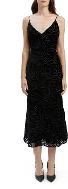Bardot Paradiso Burnout Velvet Dress