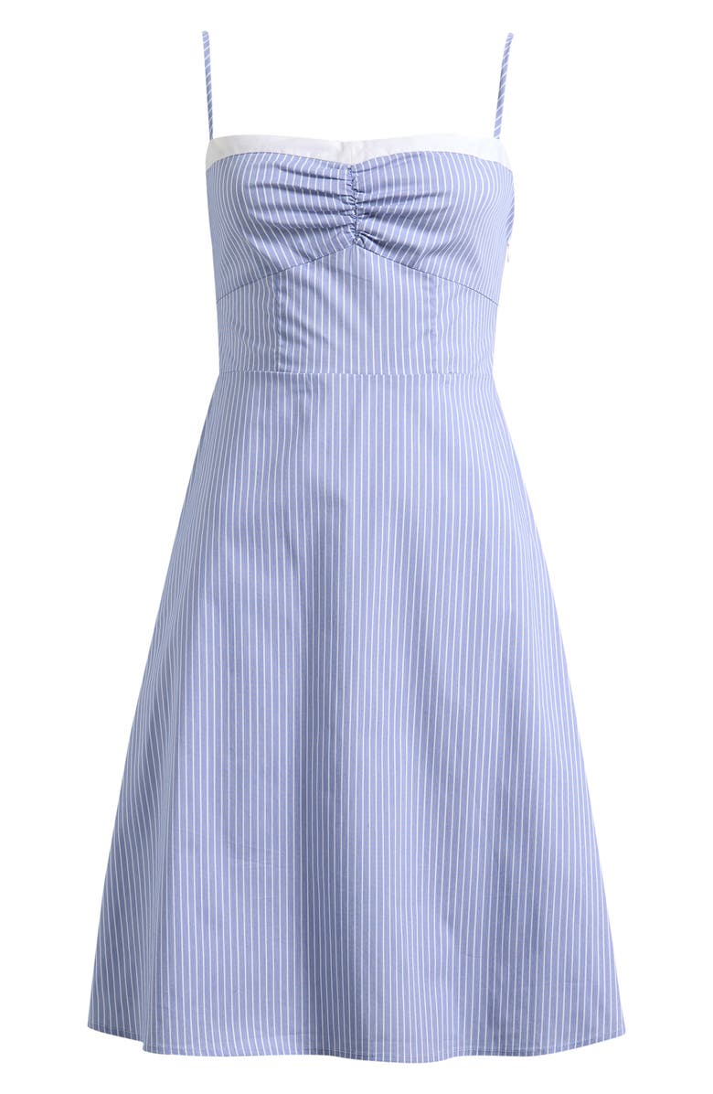 WAYF x Hannah Lovey Porter Remi Pinstripe Cotton Blend Dress, Alternate, color,