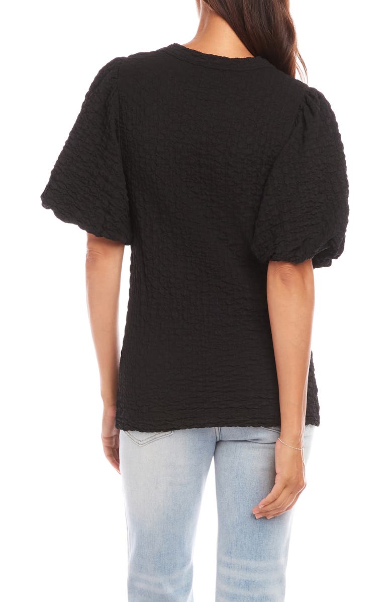 Karen Kane Puff Sleeve Textured Shirt, Alternate, color, 