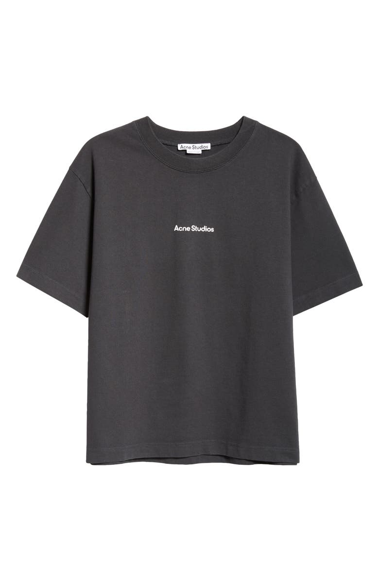Acne Studios Edie U Stamp Logo Organic Cotton T-Shirt, Alternate, color,