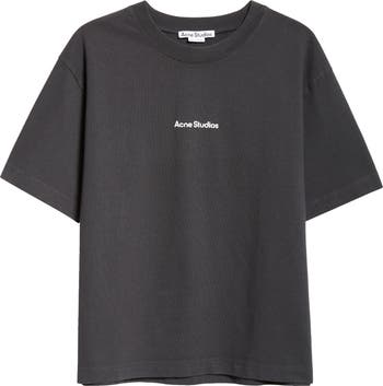 Acne Studios Edie U Stamp Logo Organic Cotton T-Shirt