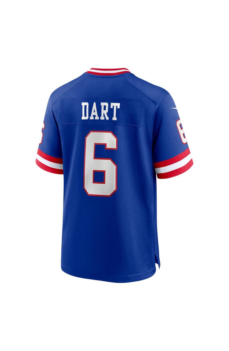 Nike Men's Nike Jaxson Dart Royal New York Giants Alternate 2 Classic Game Jersey, Alternate, color, Royal