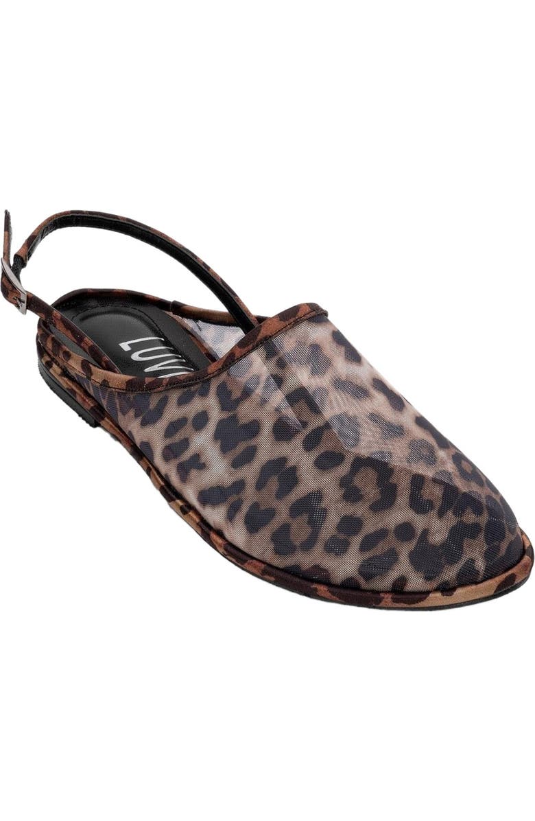 Prologue Shoes Shen Mesh Sandal, Main, color, Leopard Faux Leather