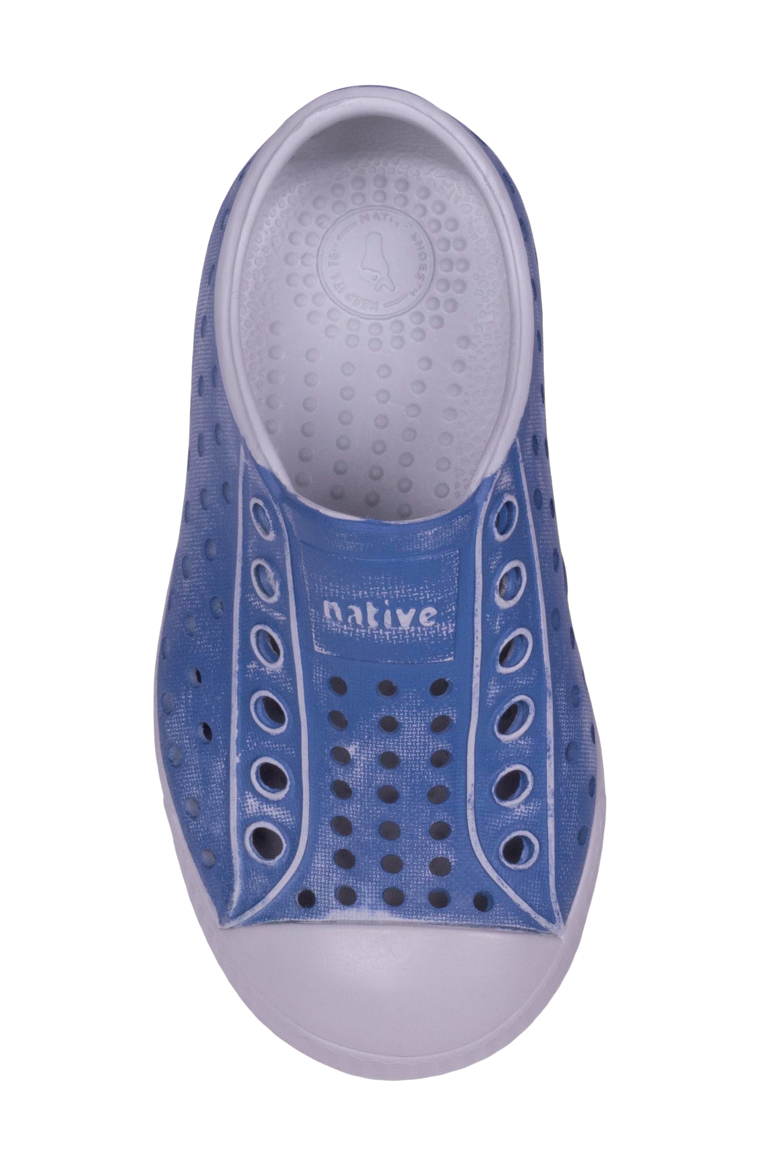 Kids' Jefferson Bloom Water Friendly Perforated Slip-On, Alternate, color, OASIS BLUE/ SPECK/ DEEP SEA