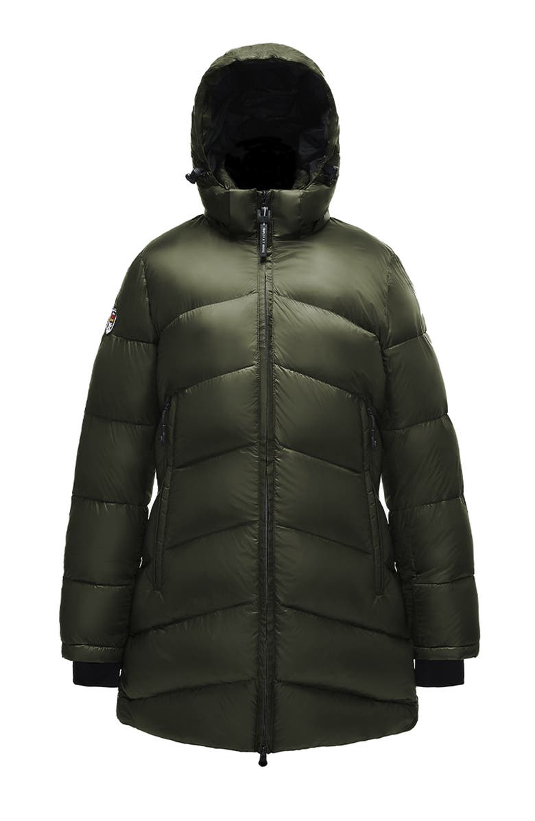Triple F.A.T. Goose Balleny Women's Puffer Down Parka, Alternate, color, Olive