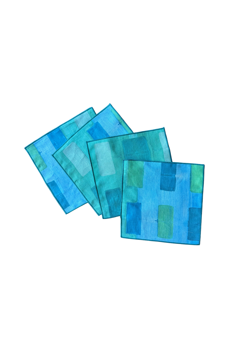 Goldie Home Tapestry Cocktail Napkins, Main, color, Blue