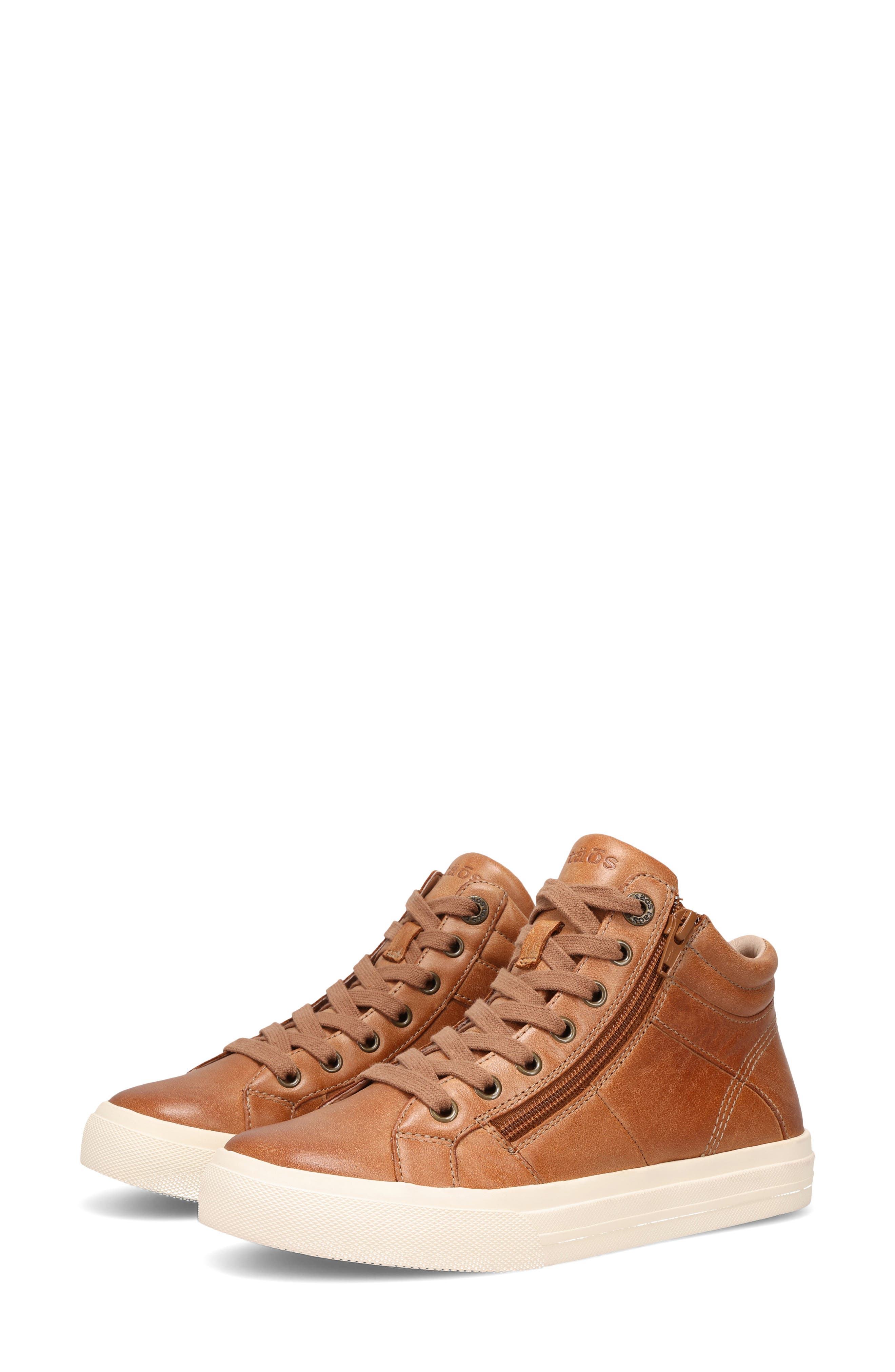 Taos Winner High Top Sneaker, Alternate, color, Caramel