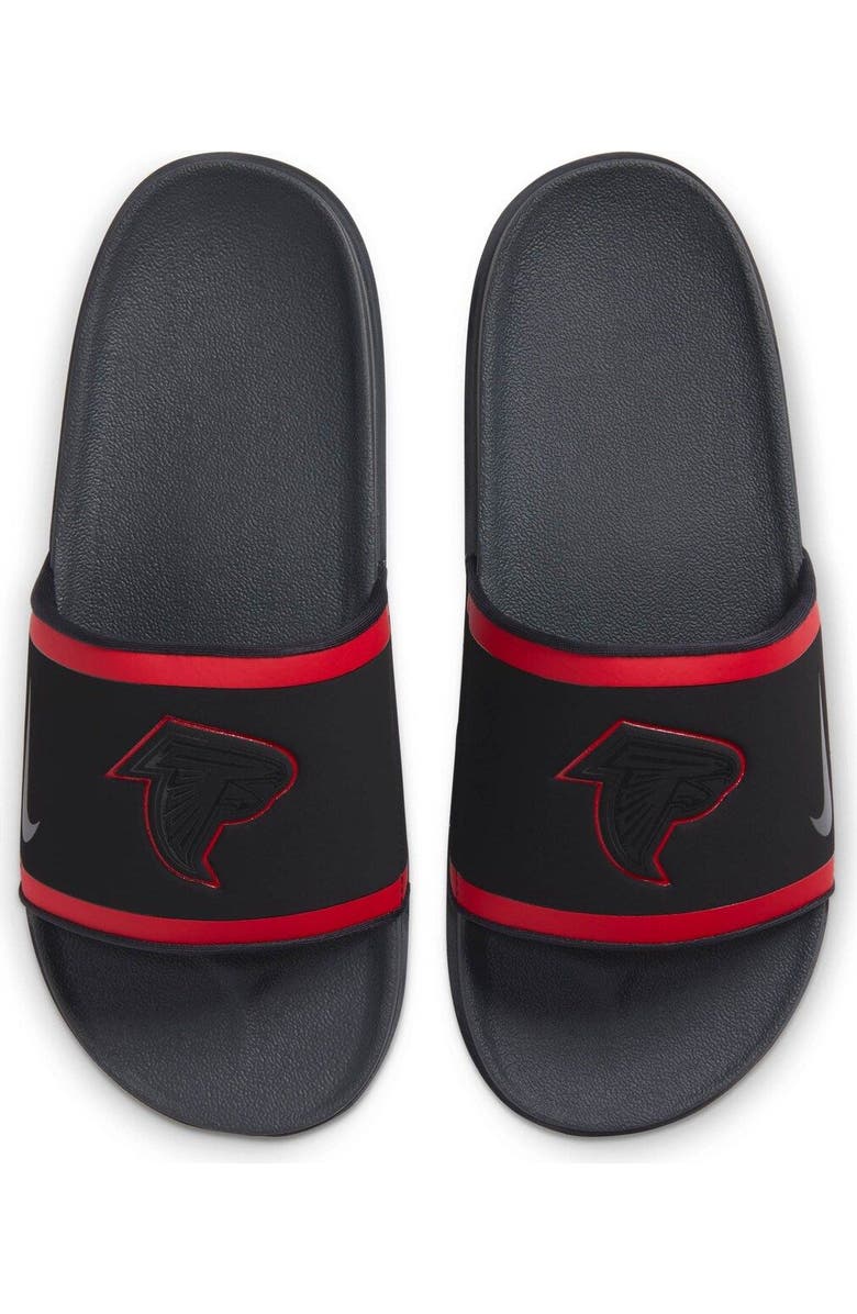 Nike Atlanta Falcons Team Off-Court Slide Sandals, Alternate, color,