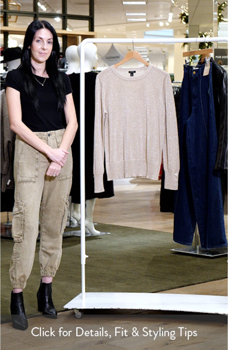 Rhinestone Button Sweater, sales video thumbnail