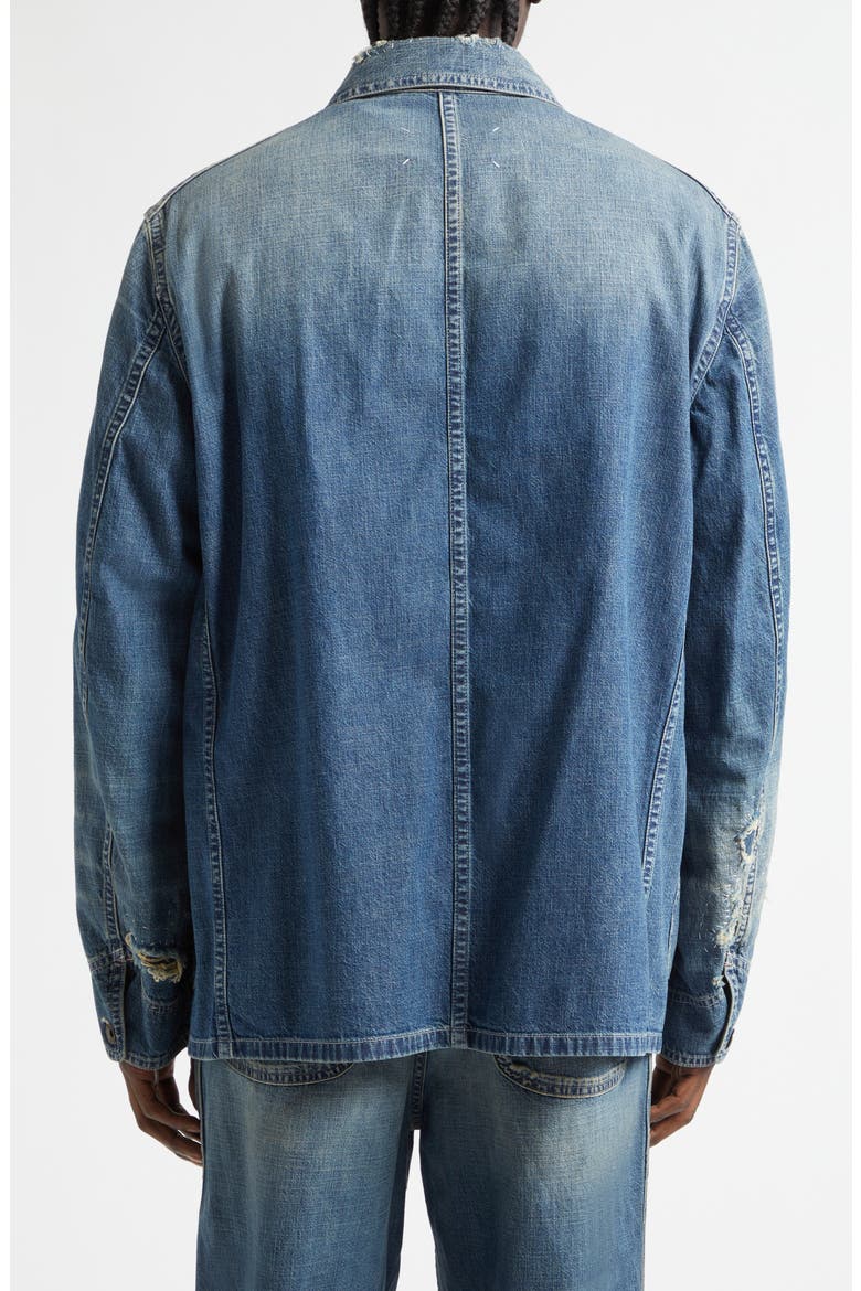 Ripped & Repaired Chambray Jacket, Alternate, color, WASHED BLUE