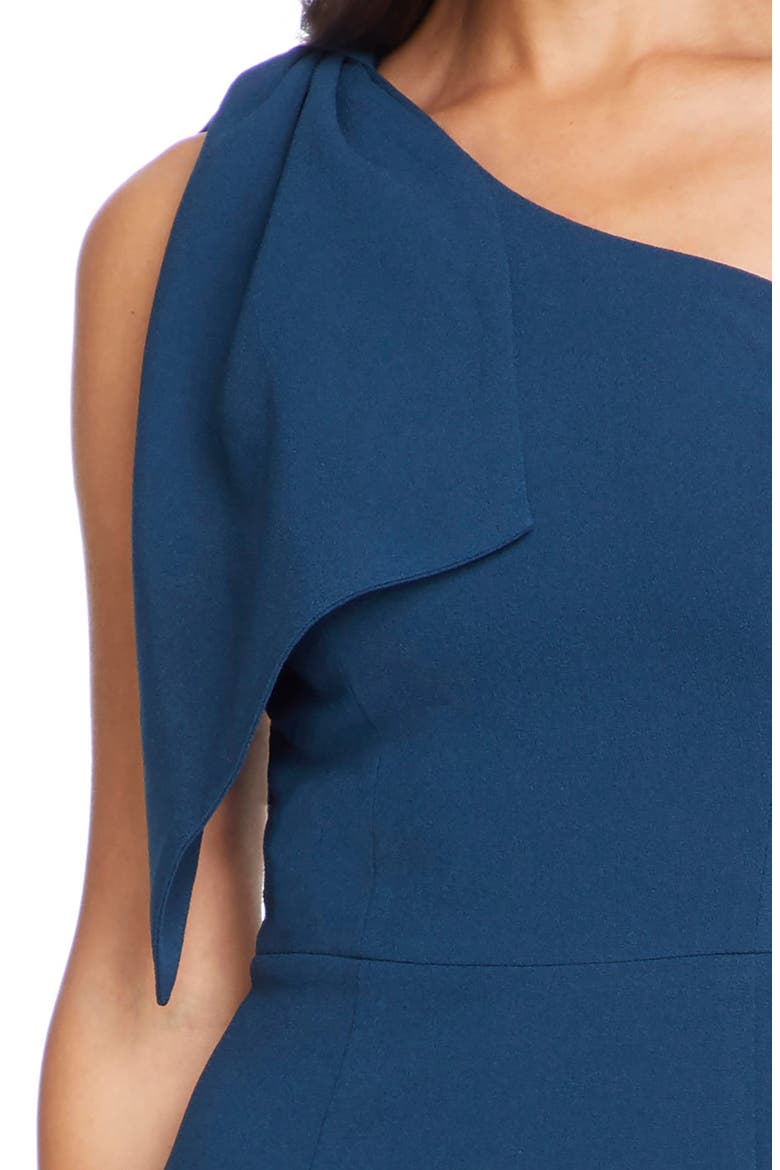 Tiffany One-Shoulder Midi Dress, Alternate, color, PEACOCK BLUE