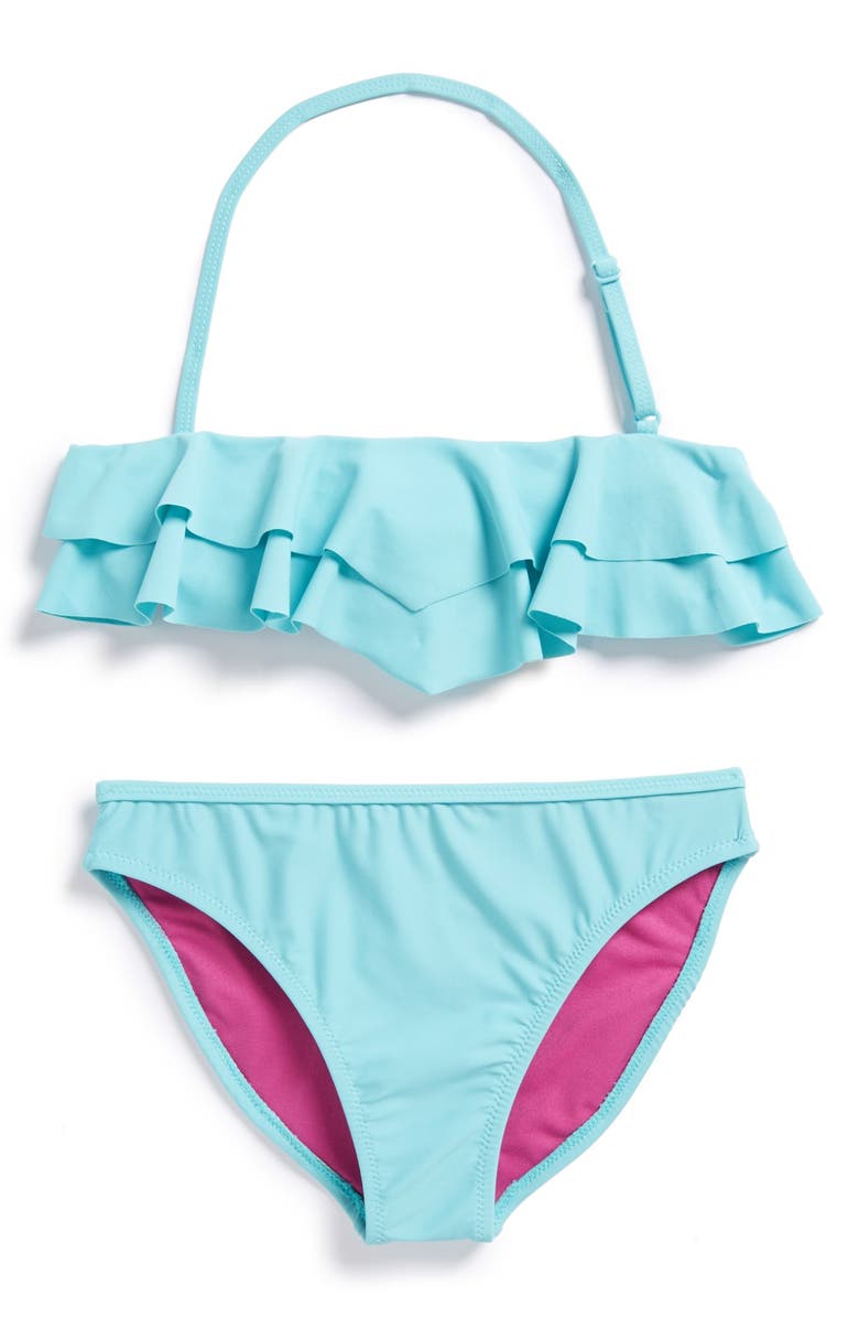Jessica Simpson Ruffle Two-Piece Bikini Swimsuit, Main, color,