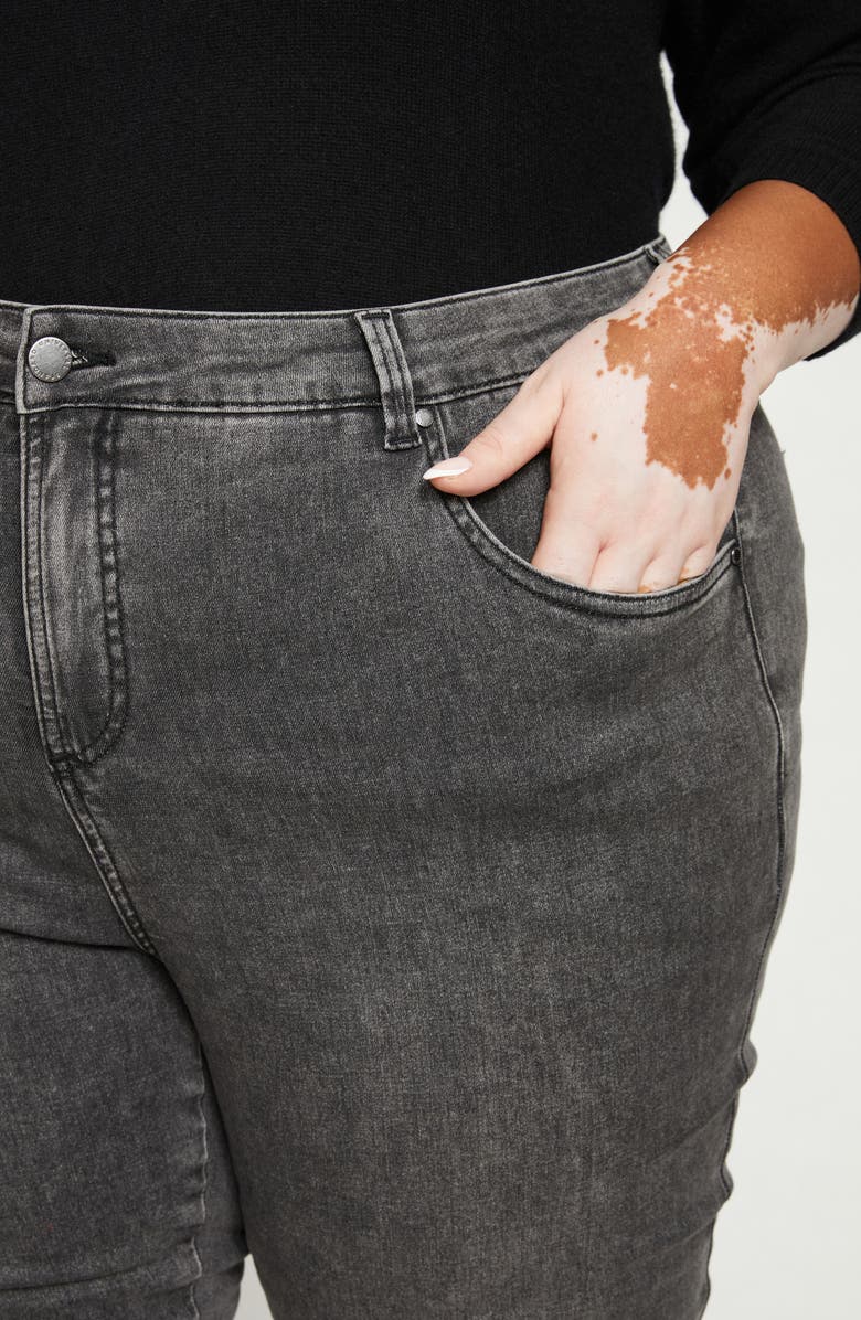 Universal Standard Seine Ankle Skinny Jeans, Alternate, color, Distressed Black