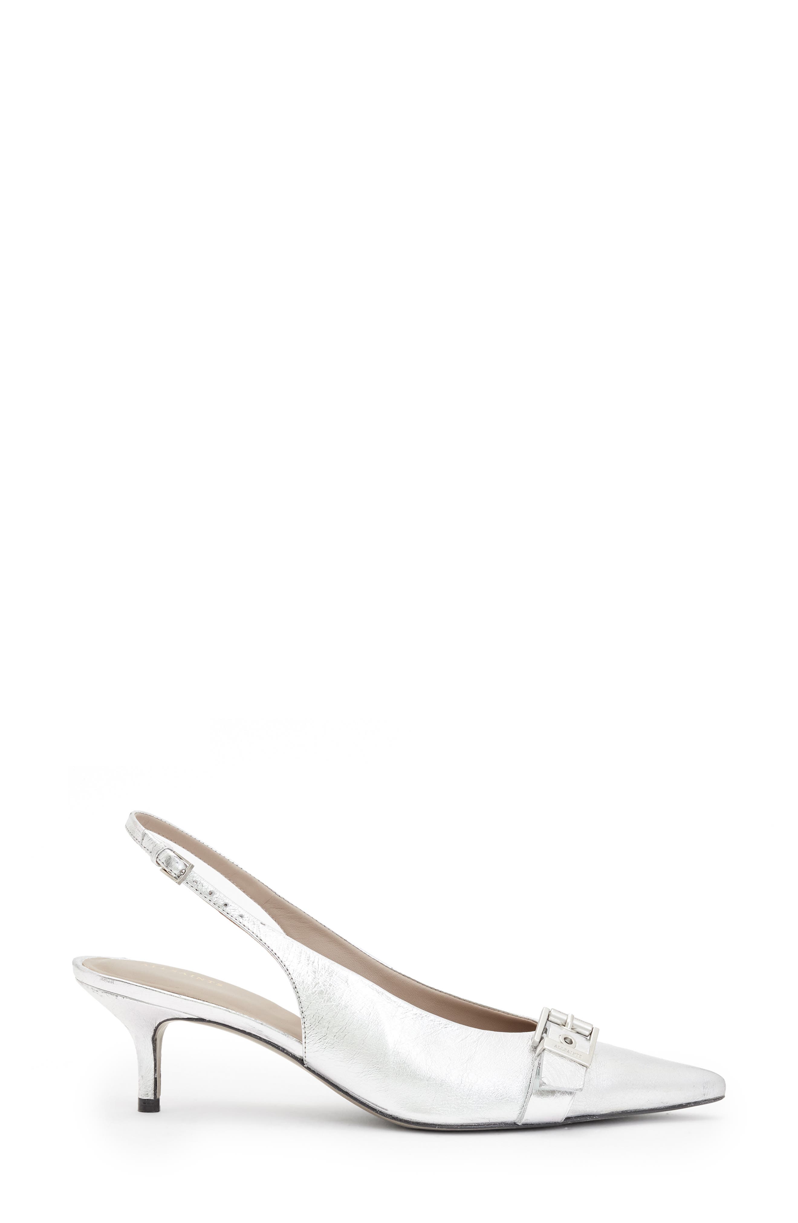 AllSaints Selina Pointed Toe Slingback Pump, Alternate, color, 