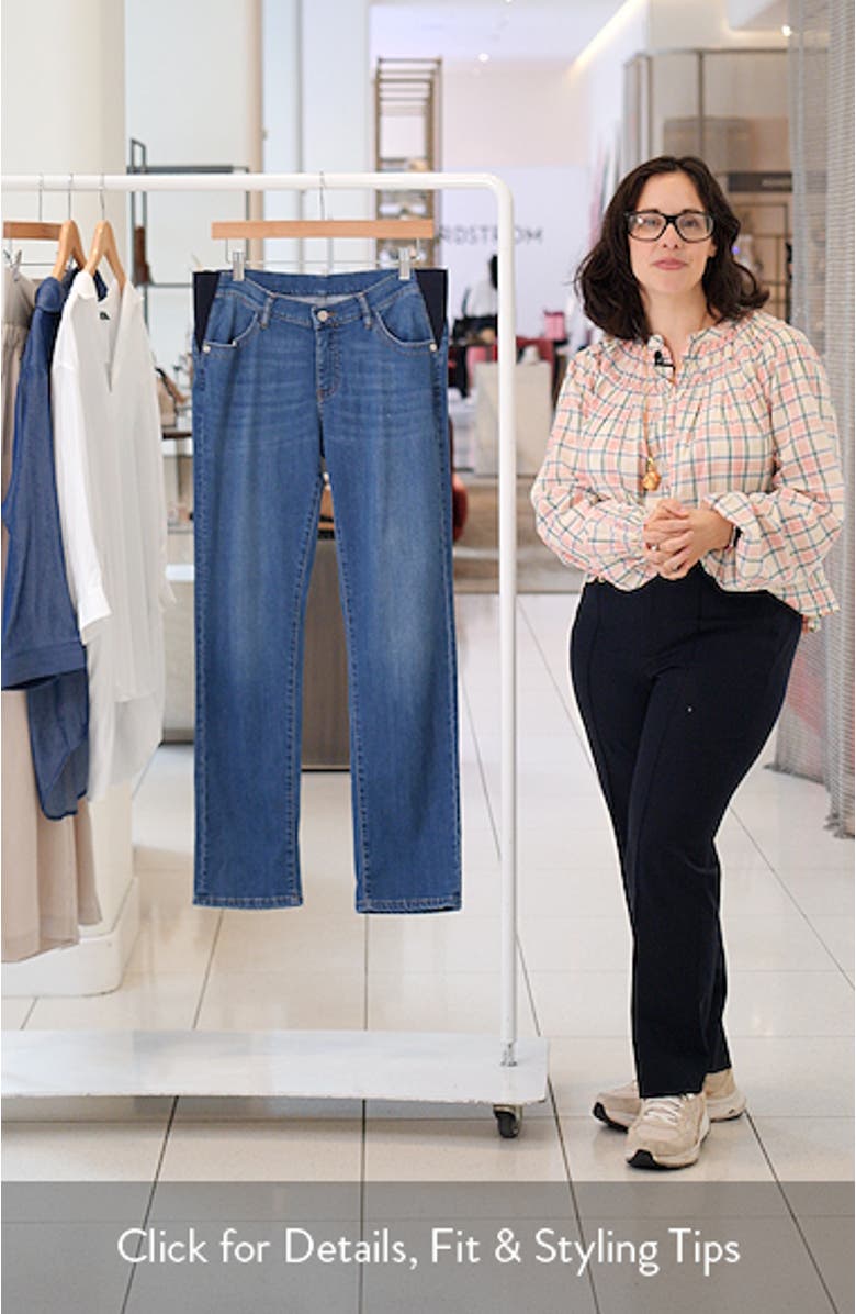 Straight Leg Maternity Boyfriend Jeans, sales video thumbnail