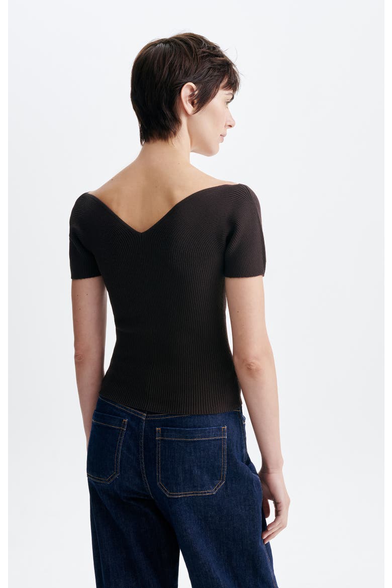 Knit Top, Alternate, color, Brun