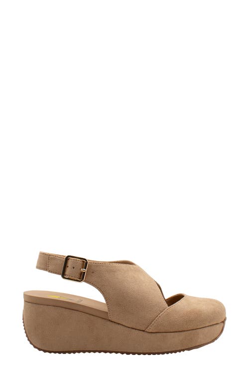 Volatile Aurora Platform Wedge Sandal In Brown