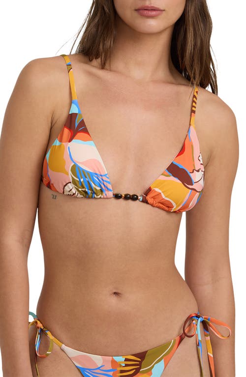 Billabong Lei Daze Slider Bikini Top In Multi