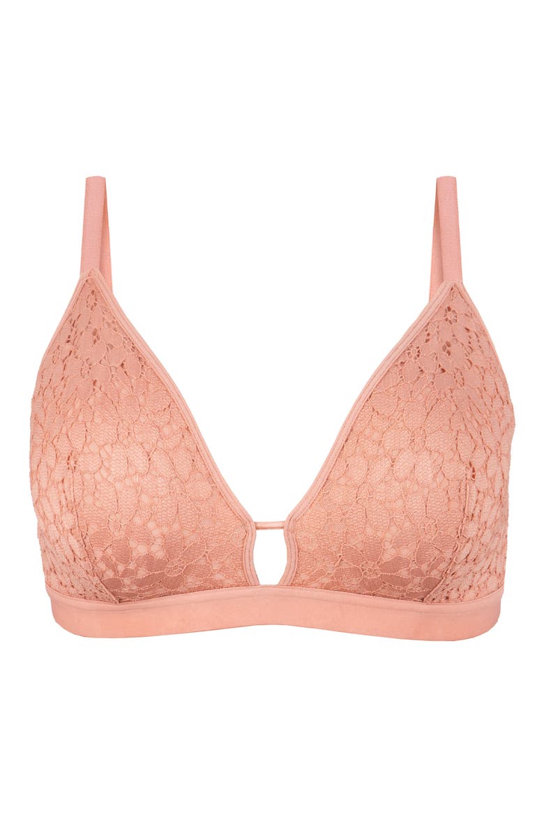 The Floral Lace Busty Bralette, Alternate, color, SHELL PINK