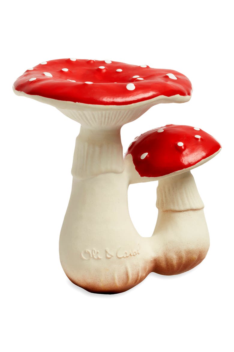 Spot the Mushroom Teether, Alternate, color, BROWN