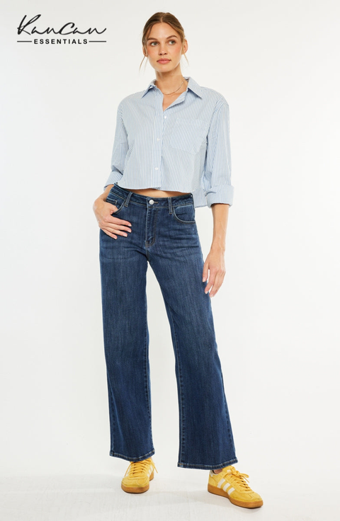 Samia Essentials High Rise Wide Leg Jeans