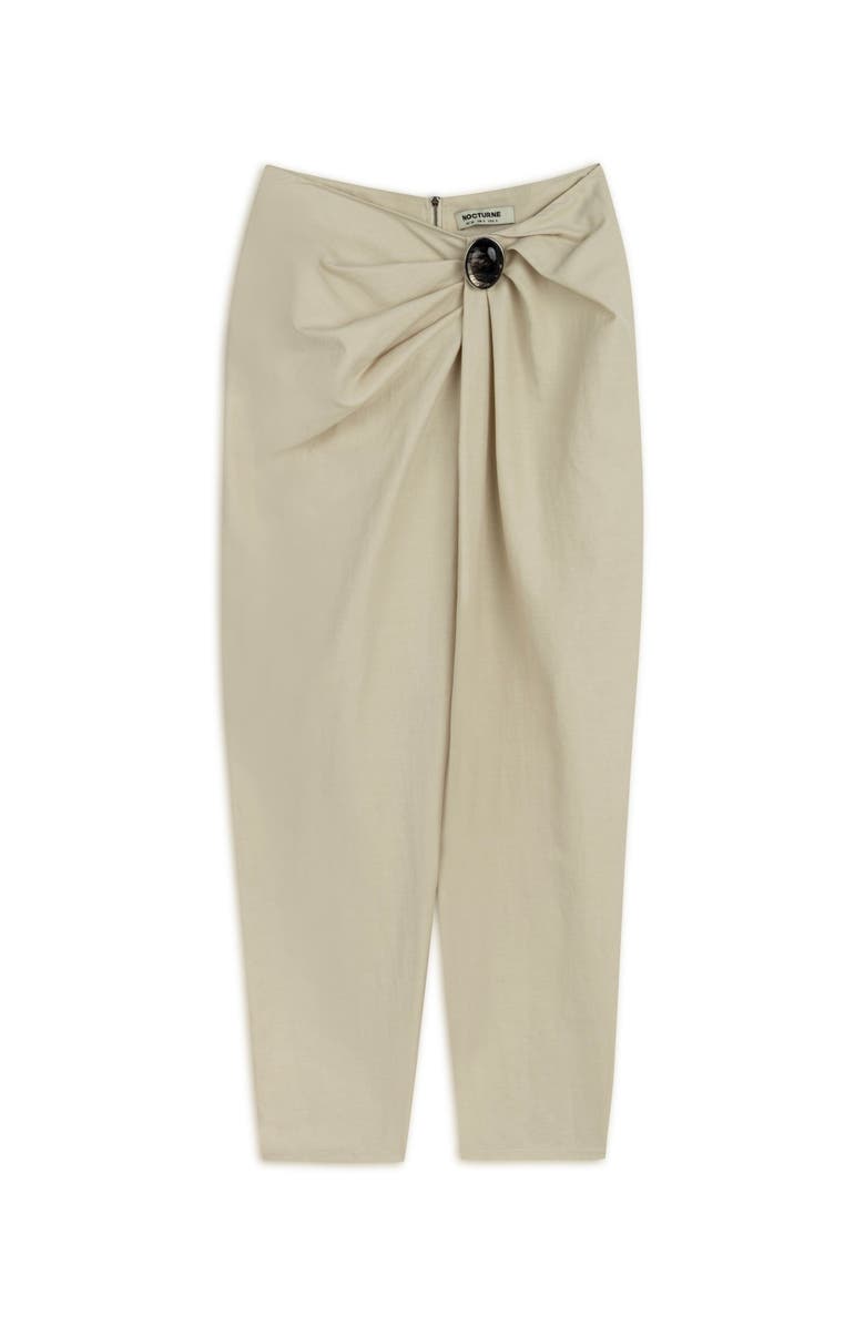 Nocturne Asymmetrical Draped Detail Pants, Alternate, color, 