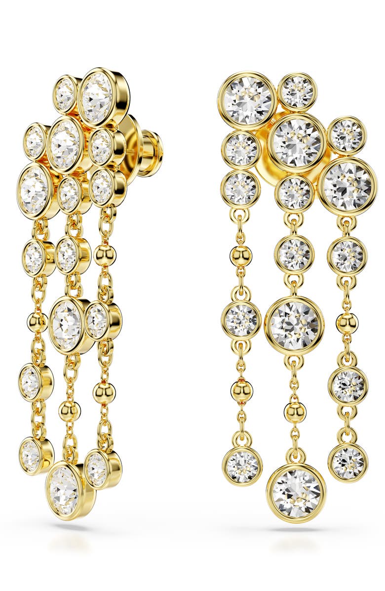 Swarovski Imber Crystal Chandelier Drop Earrings, Main, color, Gold