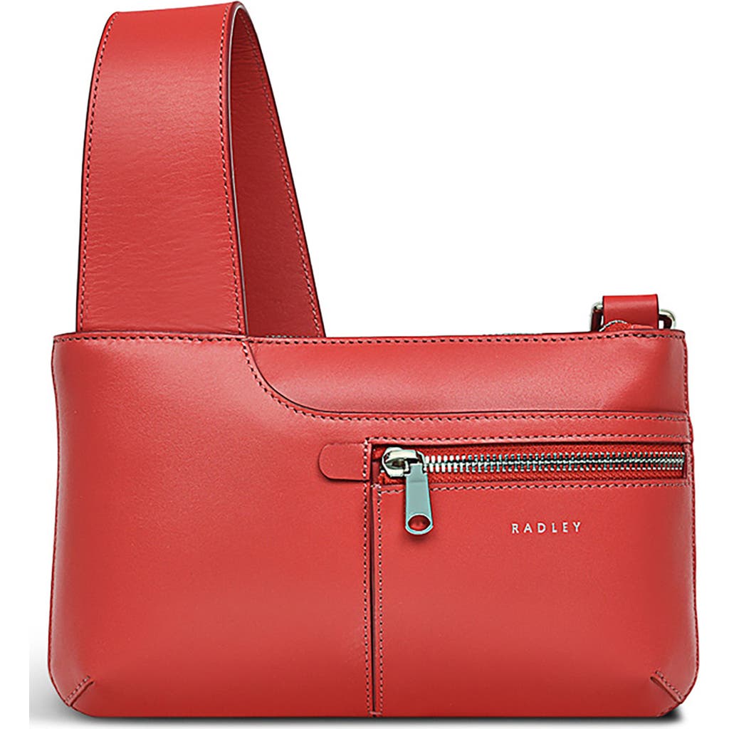 Radley Pockets Icon Mini Zip Crossbody Bag In Red