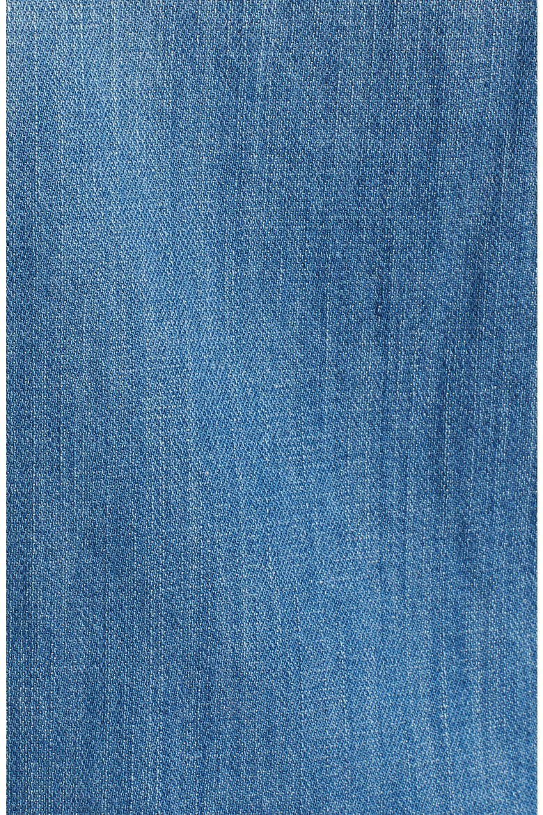 Peplum Denim Jacket, Alternate, color, MODERN WASH