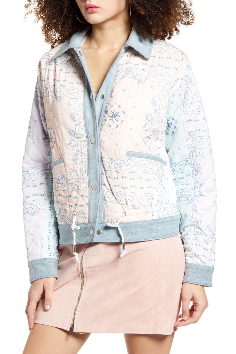 Reversible Denim Jacket, Alternate, color, SUMMER BREEZE