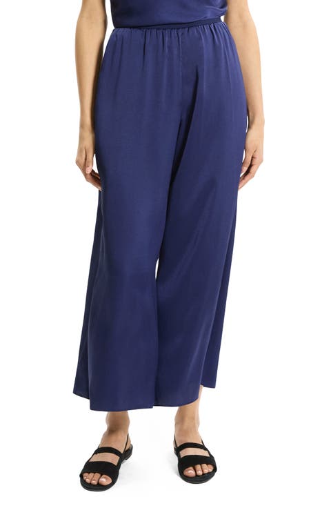Fluid Satin Crop Pants