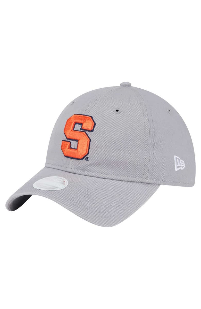New Era Women's New Era  Gray Syracuse Orange Logo 9TWENTY Adjustable Hat, Main, color, 