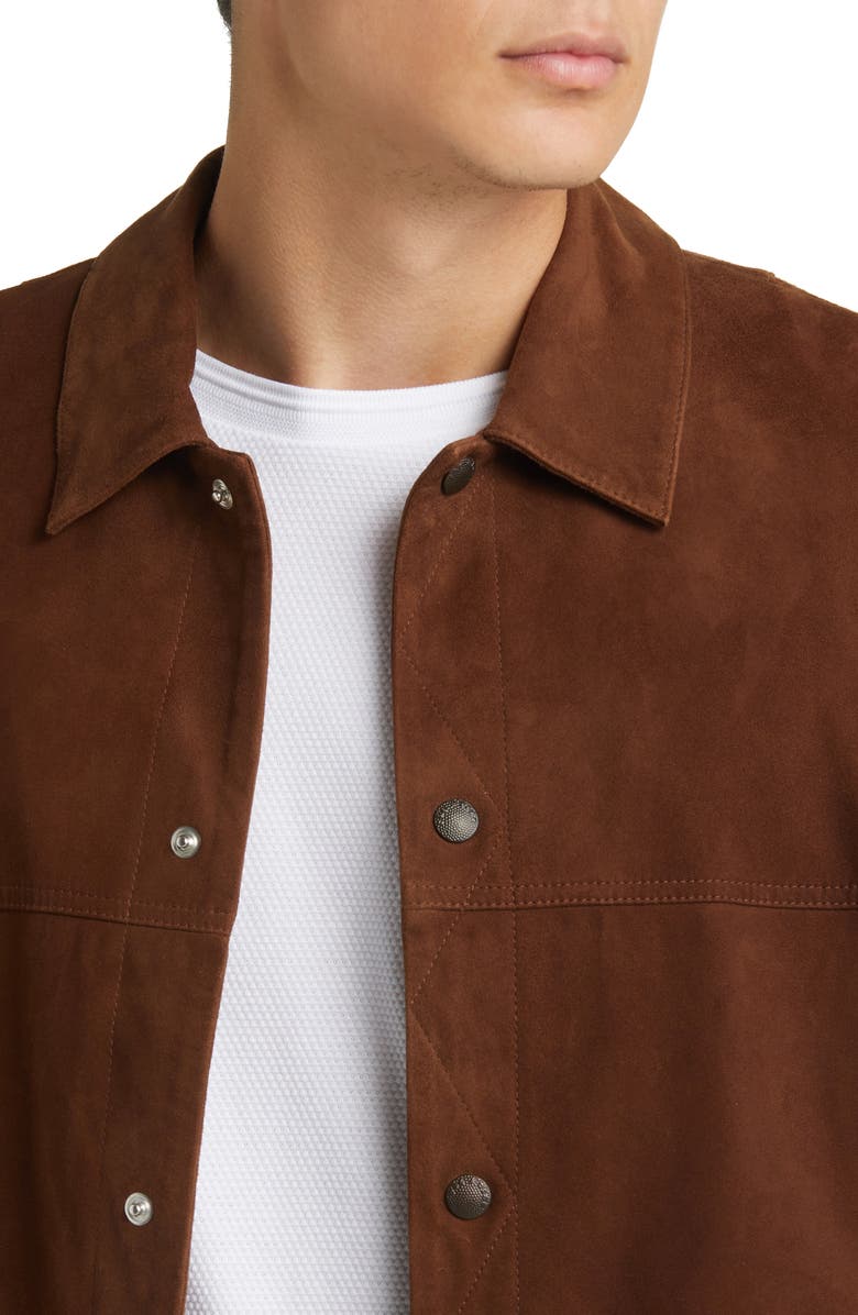 rag & bone Owen Suede Trucker Jacket, Alternate, color, 
