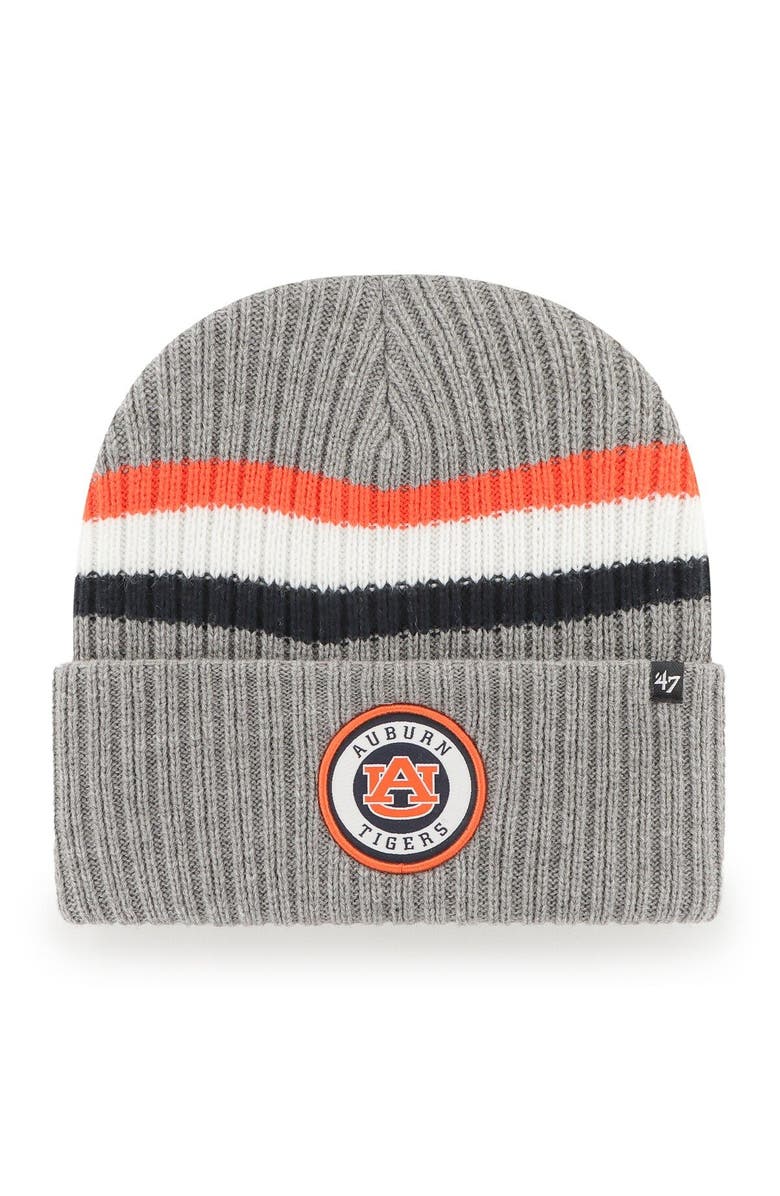 '47 Men's '47 Charcoal Auburn Tigers Highline Cuffed Knit, Main, color, Charcoal