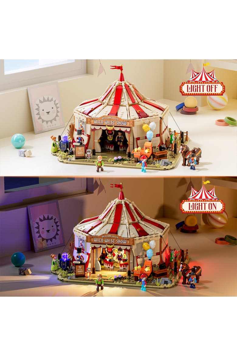 Travelling Circus Lighting Building Set Model OW1962T, Alternate, color, Multicolor