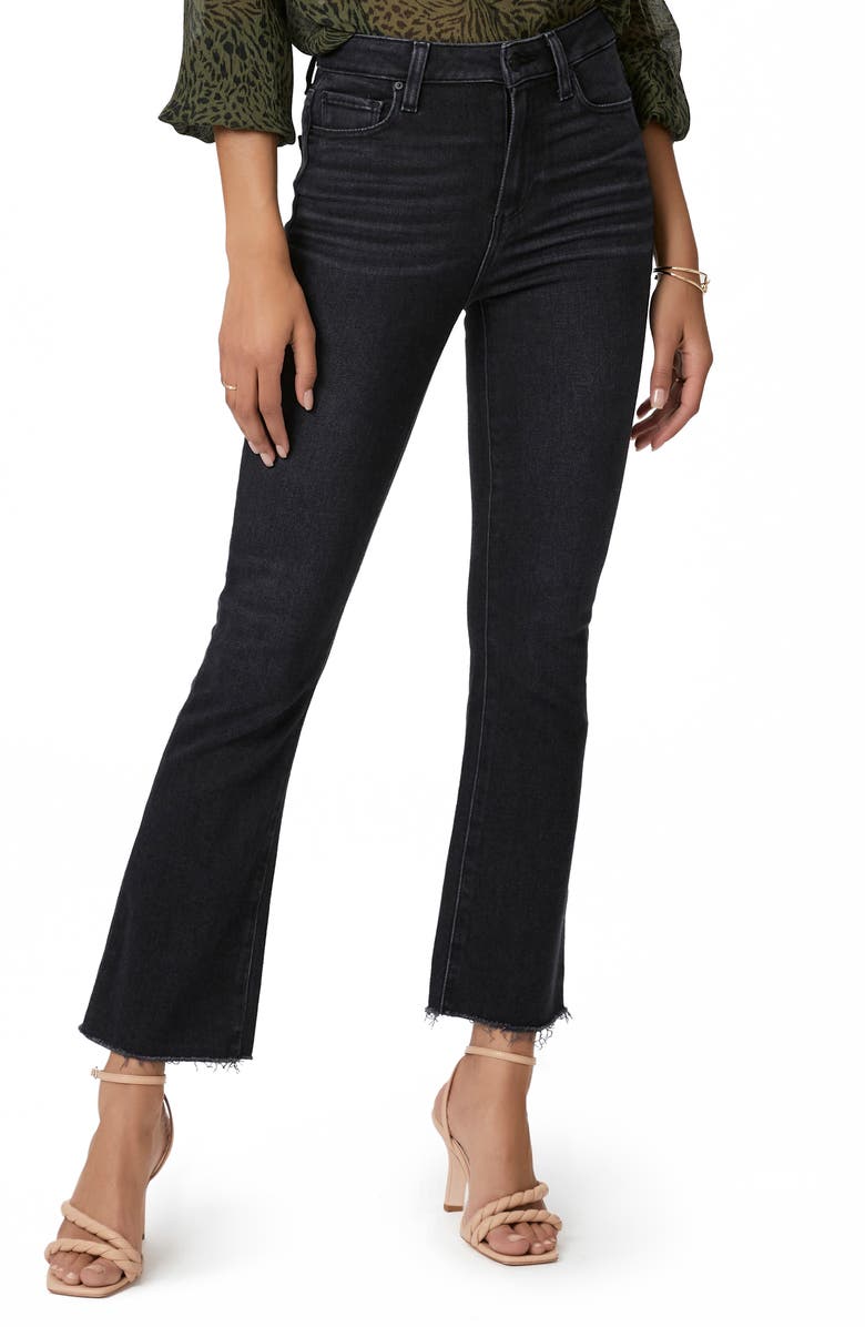 PAIGE Claudine Raw Hem Flare Jeans, Main, color, 