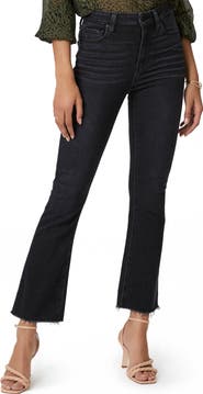 PAIGE Claudine Raw Hem Flare Jeans