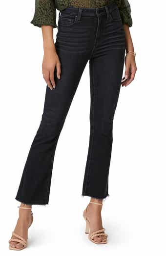 PAIGE Claudine Raw Hem Flare Ankle Jeans
