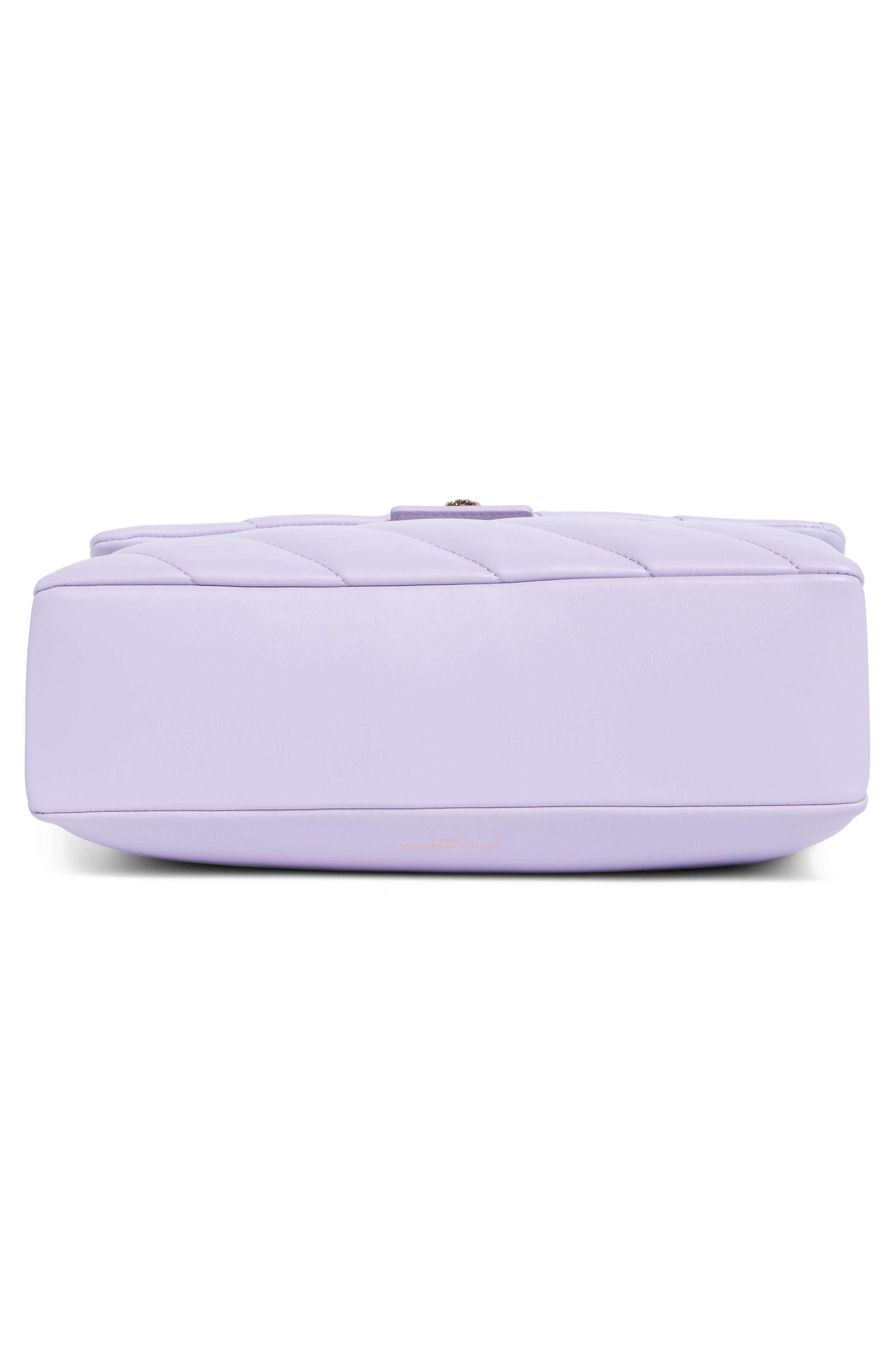 Kurt Geiger London Large Soho Quilted Leather Shoulder Bag, Alternate, color, Light/Pastel Purple