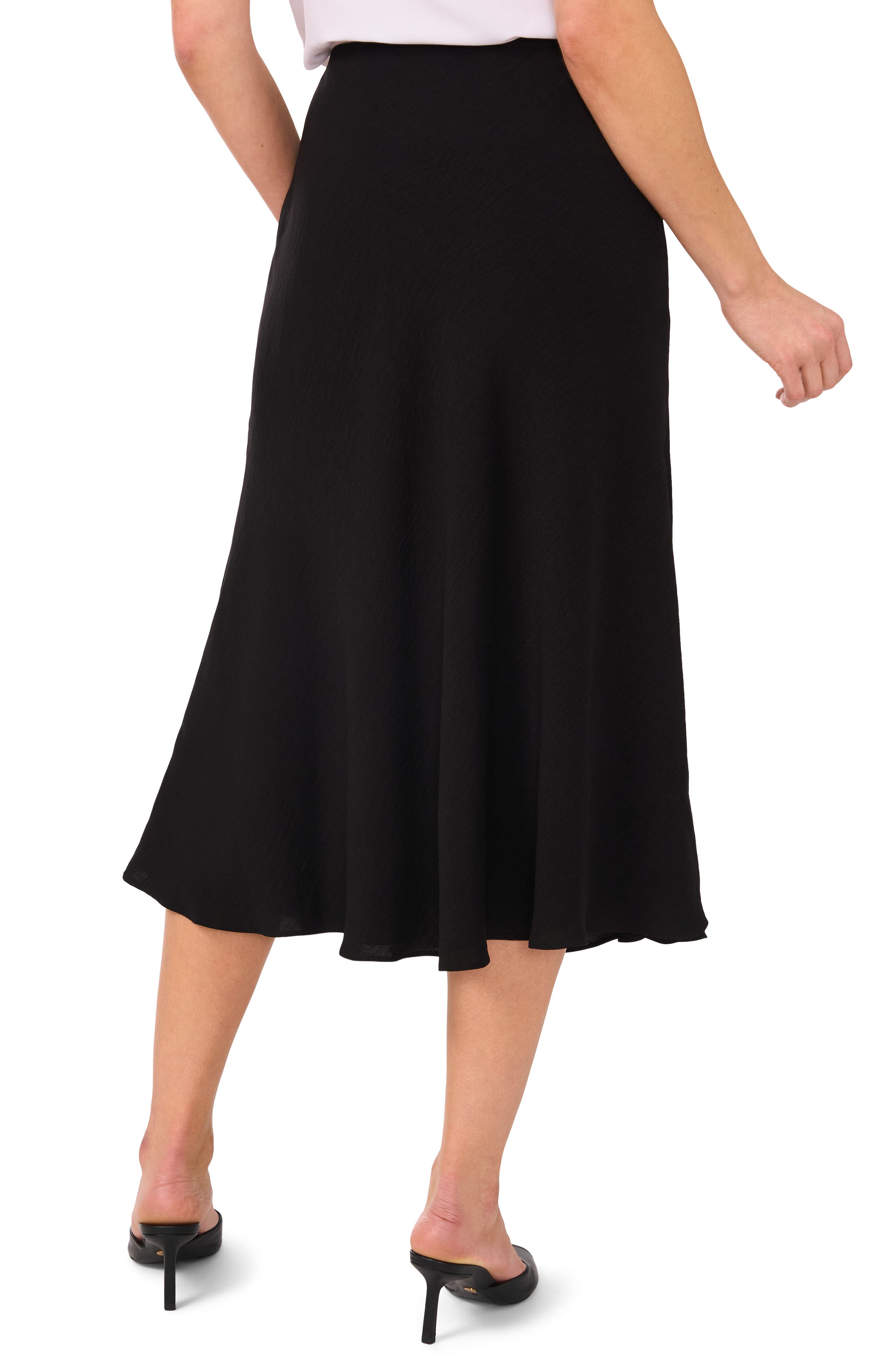 Bias Cut Crinkled Gauze Midi Skirt - image 2