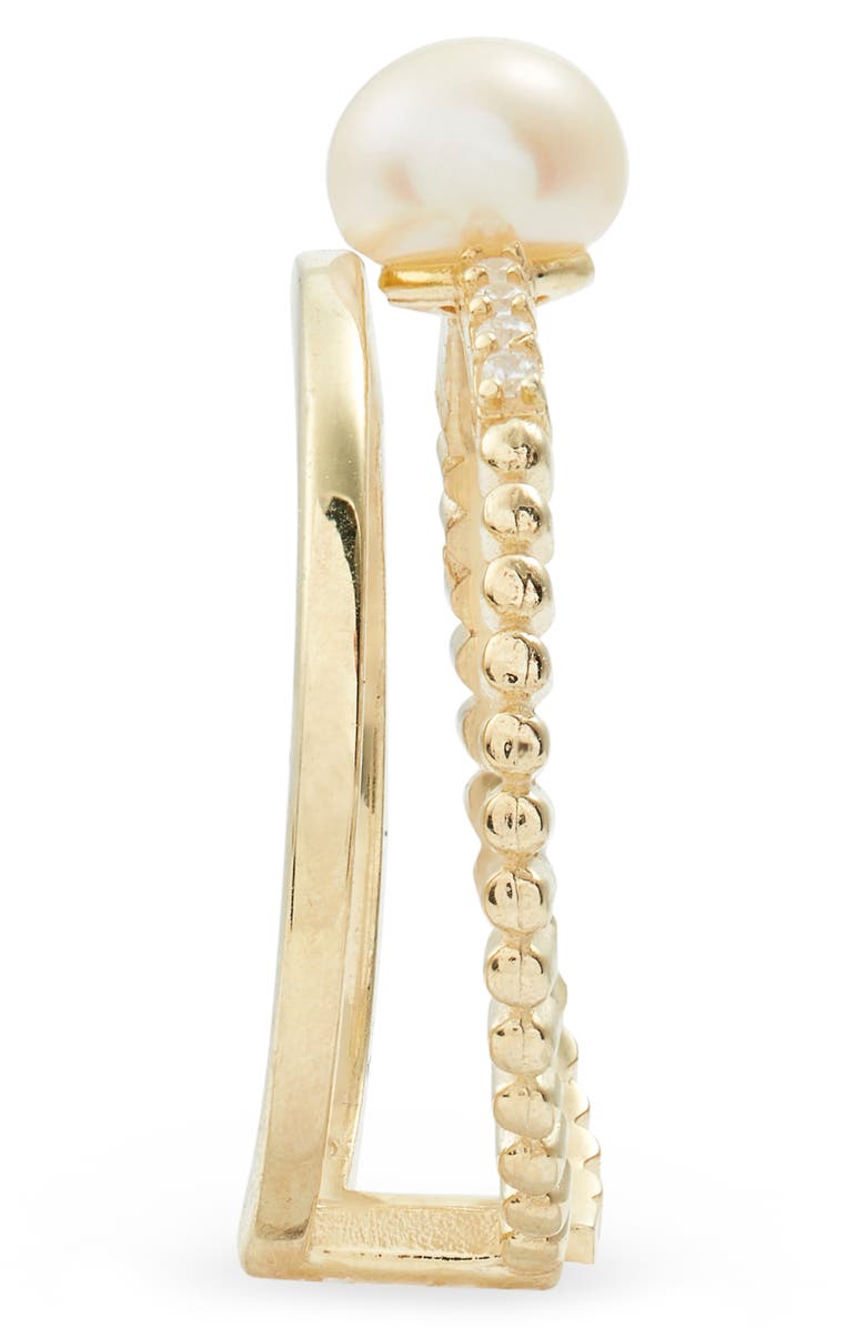 Adina's Jewels Imitation Mini Pearl Ring, Alternate, color,