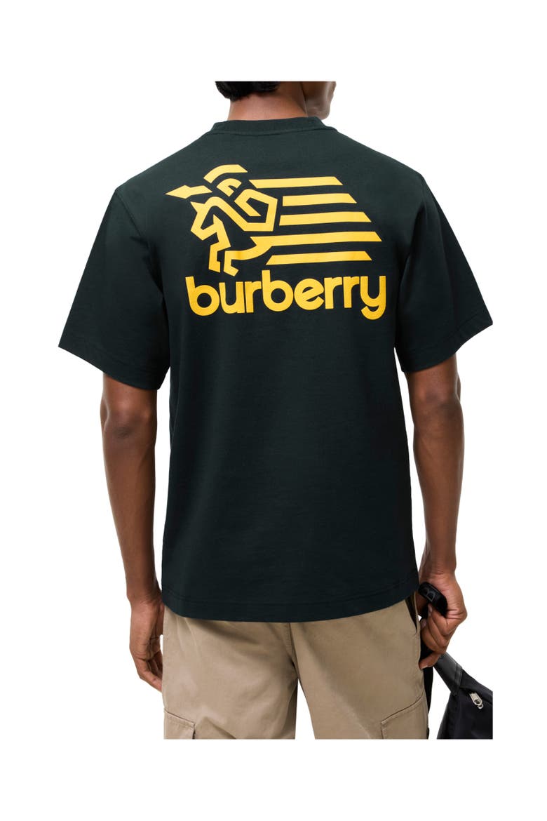 Logo Badge Cotton T-shirt, Alternate, color, Teal blue