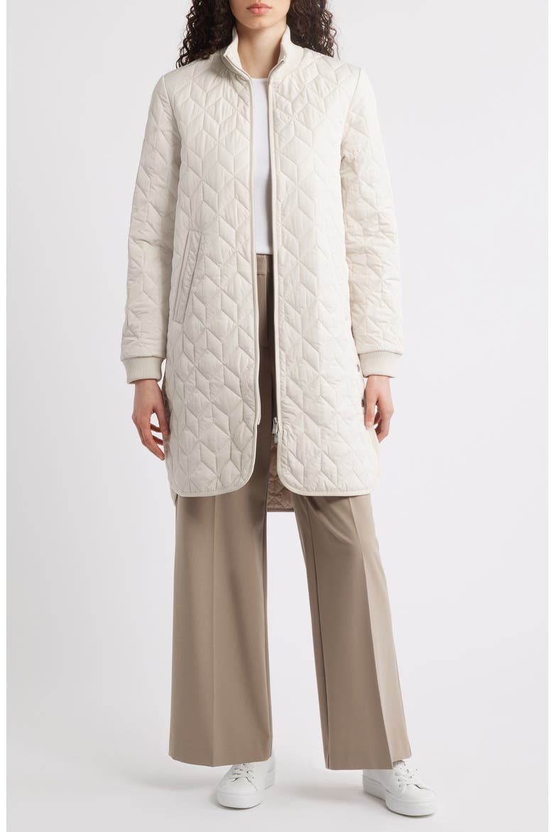 Isle Jacobsen Long Quilted Jacket, Alternate, color, KIT