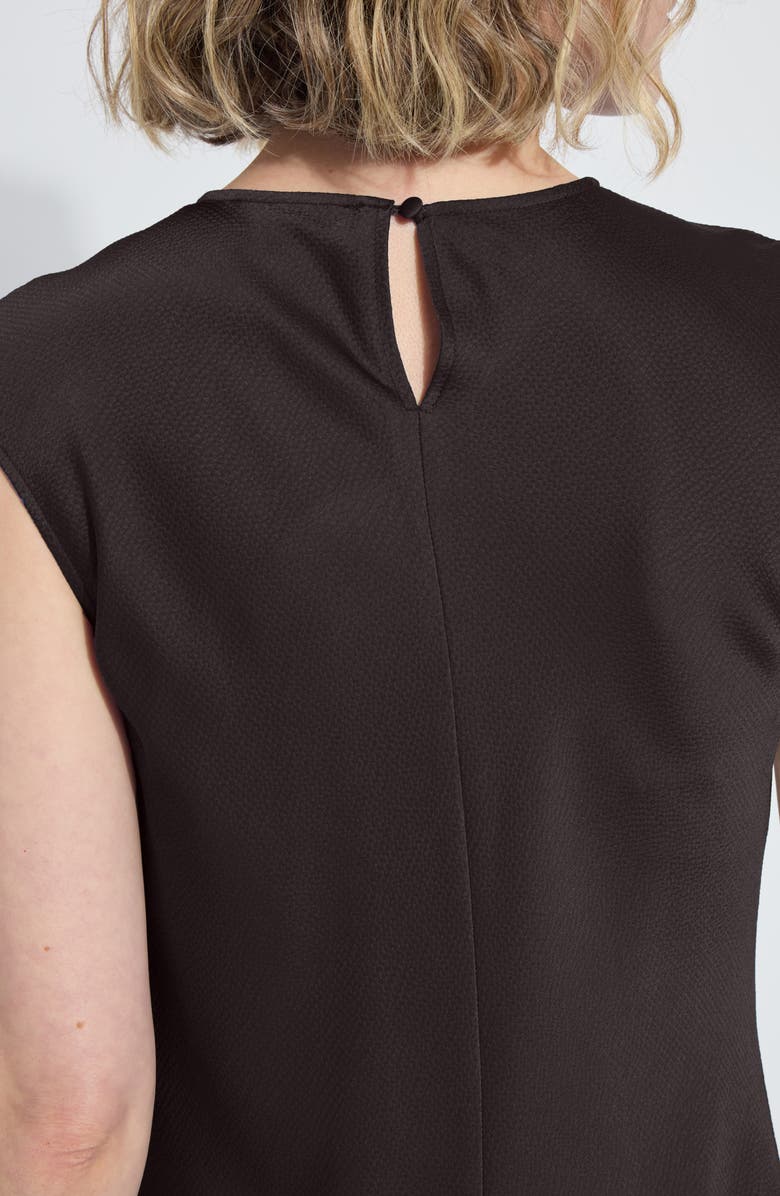 Lysse Silvana Bias Cut Stretch Satin Midi Dress, Alternate, color, Double Espresso