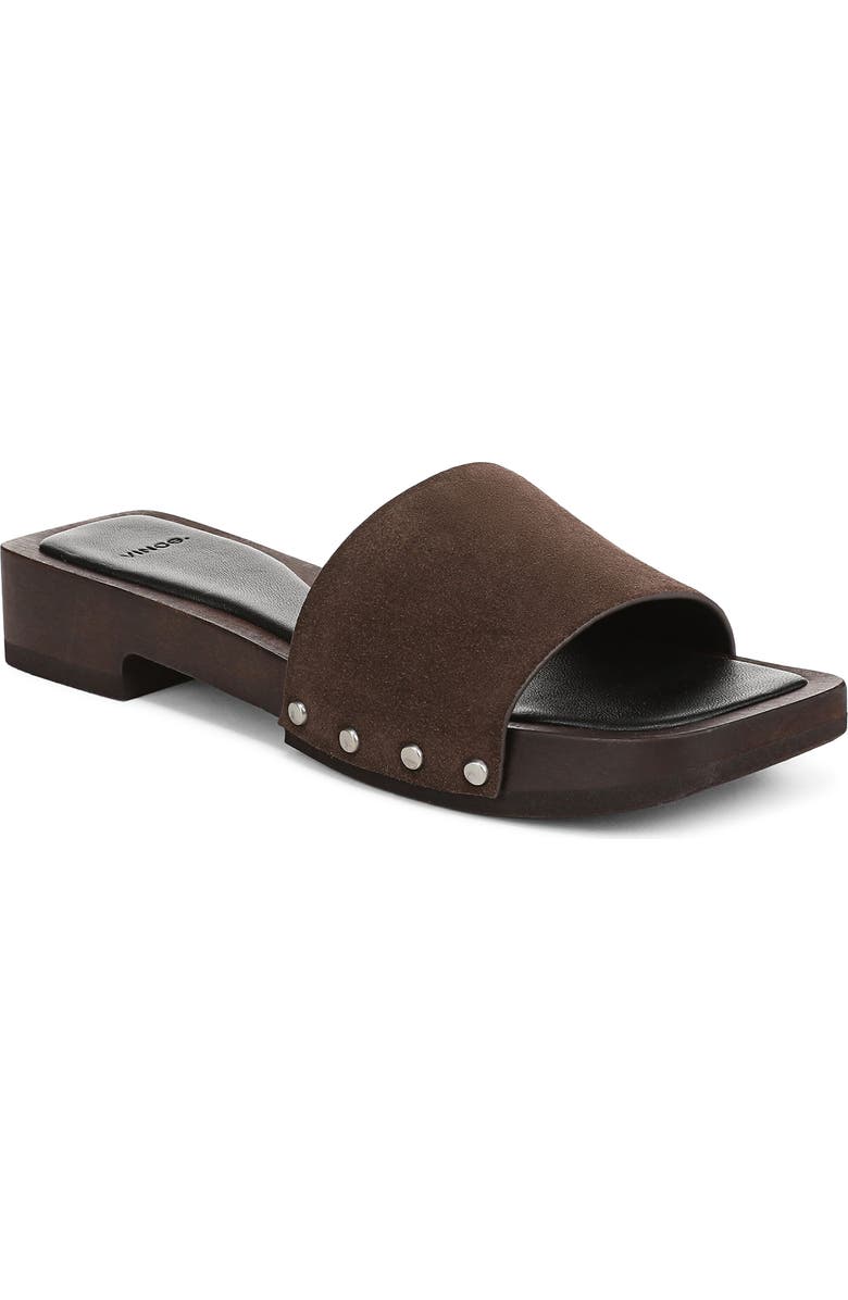 Vince Barbara Slide Sandal, Main, color, Dark Mocha